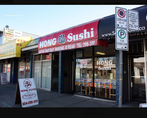 Hong Sushi | 6636 Hastings St, Burnaby, BC V5B 1S1, Canada | Phone: (604) 298-3111