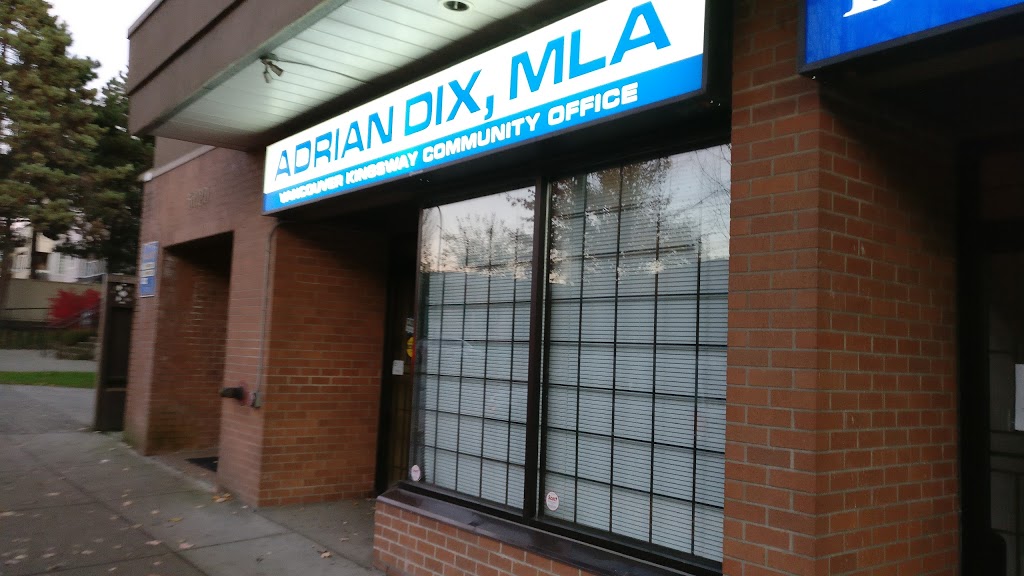 Adrian Dix, Constituency Office | 5022 Joyce St, Vancouver, BC V5R 4G7, Canada | Phone: (604) 660-0314