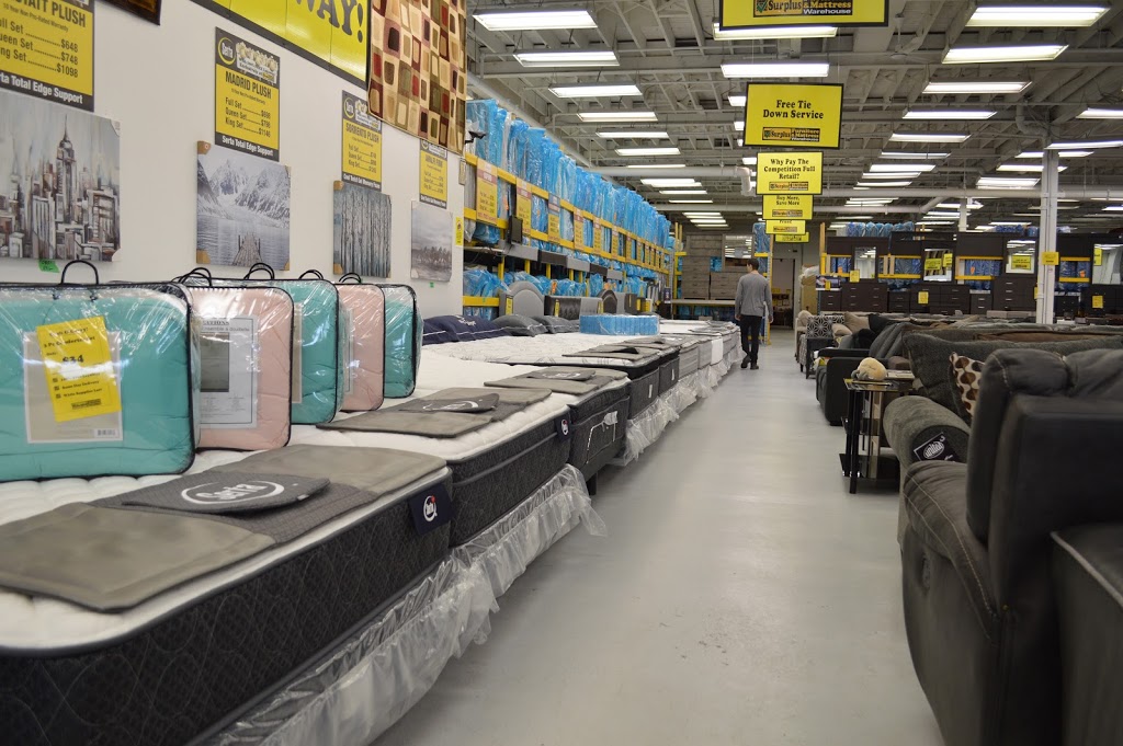 Surplus Furniture and Mattress Warehouse | furniture store | 90 Anne St S, Barrie, ON L4N 2E3, Canada | 7057353344 OR +1 705-735-3344