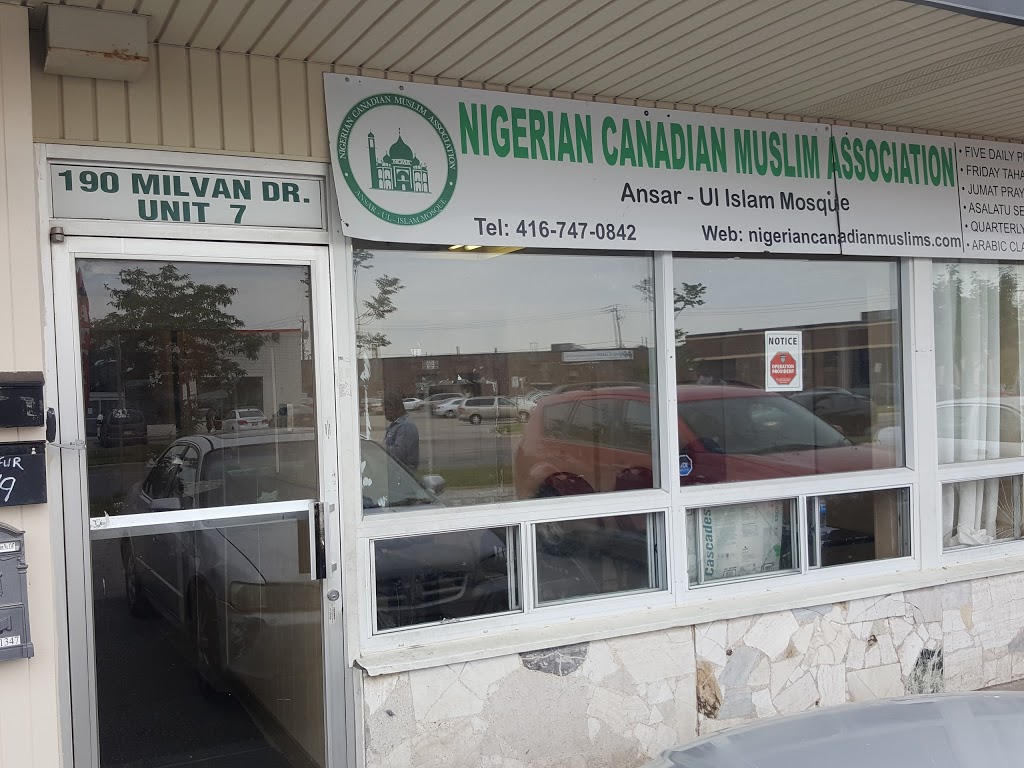 Nigerian Canadian Muslim Association | 190 Milvan Dr Unit 7, North York, ON M9L 1Z9, Canada | Phone: (647) 776-3104