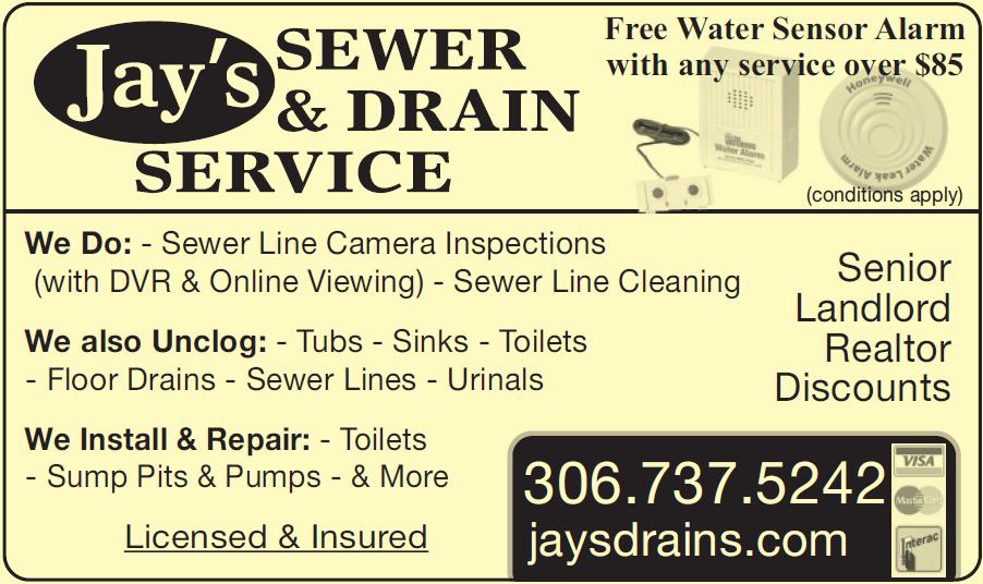 Jays Sewer & Drain Service | 3107 7th Ave E, Regina, SK S4N 5G1, Canada | Phone: (306) 737-5242