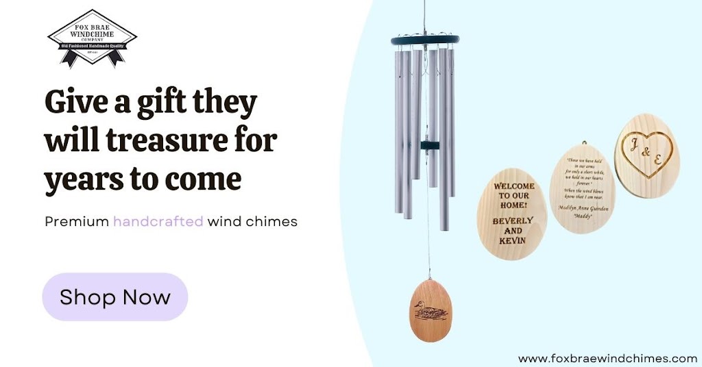 Fox Brae Windchimes ( Handcrafted and Engraved ) | 1867 NS-359, Centreville, NS B0P 1J0, Canada | Phone: (902) 907-2970