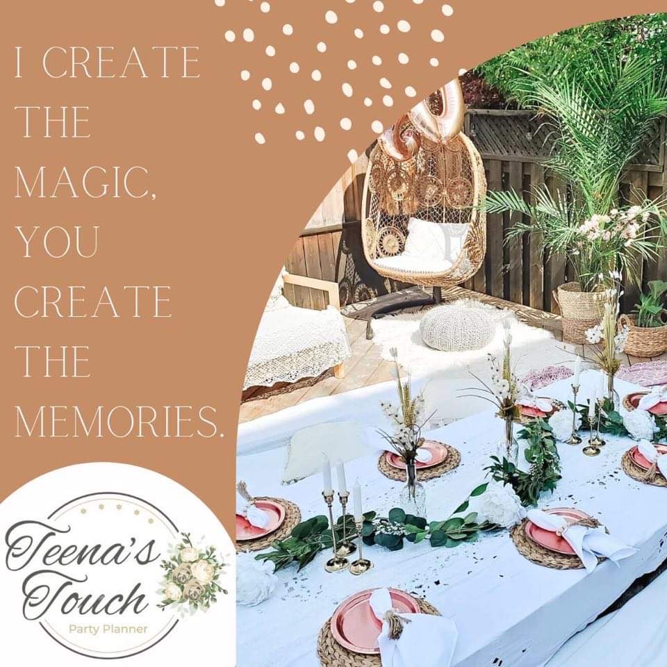 Teenas Touch - Party Planner | Bloomington Dr, Cambridge, ON N1P 1J6, Canada | Phone: (226) 339-6295