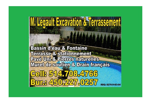 M. Legault Excavation et Terrassement à Saint-Sauveur | 541 A Rue Principale, Saint-Sauveur, QC J0R 1R5, Canada | Phone: (514) 708-4766