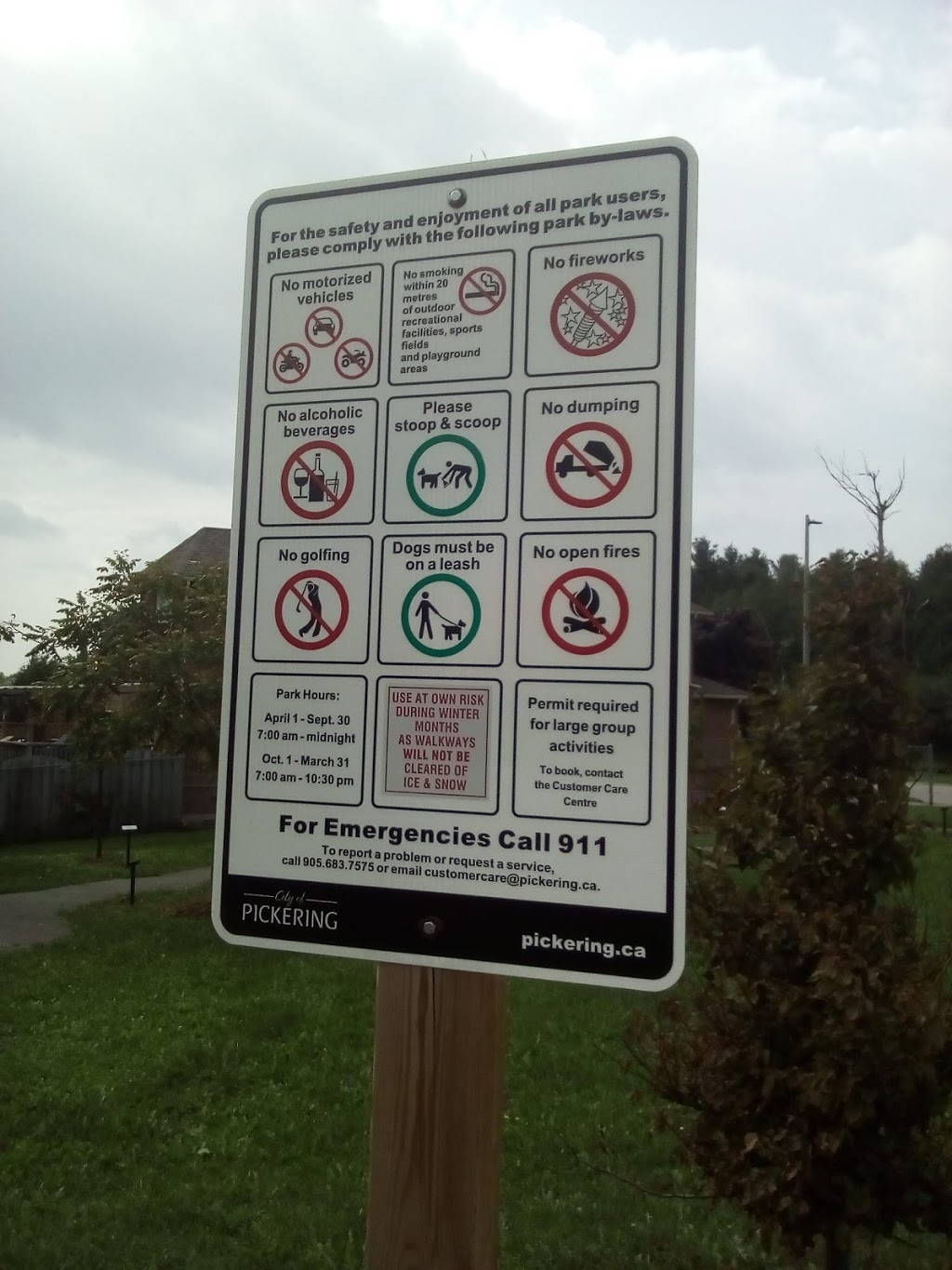 Sequin Park | Pickering, ON L1V, Canada | Phone: (905) 683-7575