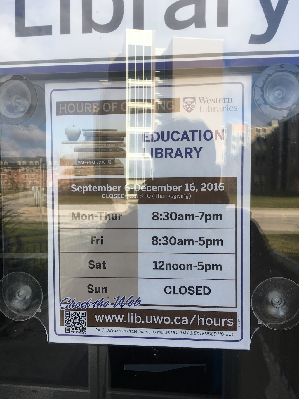 University of Western Ontario Faculty of Education | 1137 Western Rd, London, ON N6G 1G7, Canada | Phone: (519) 661-2111
