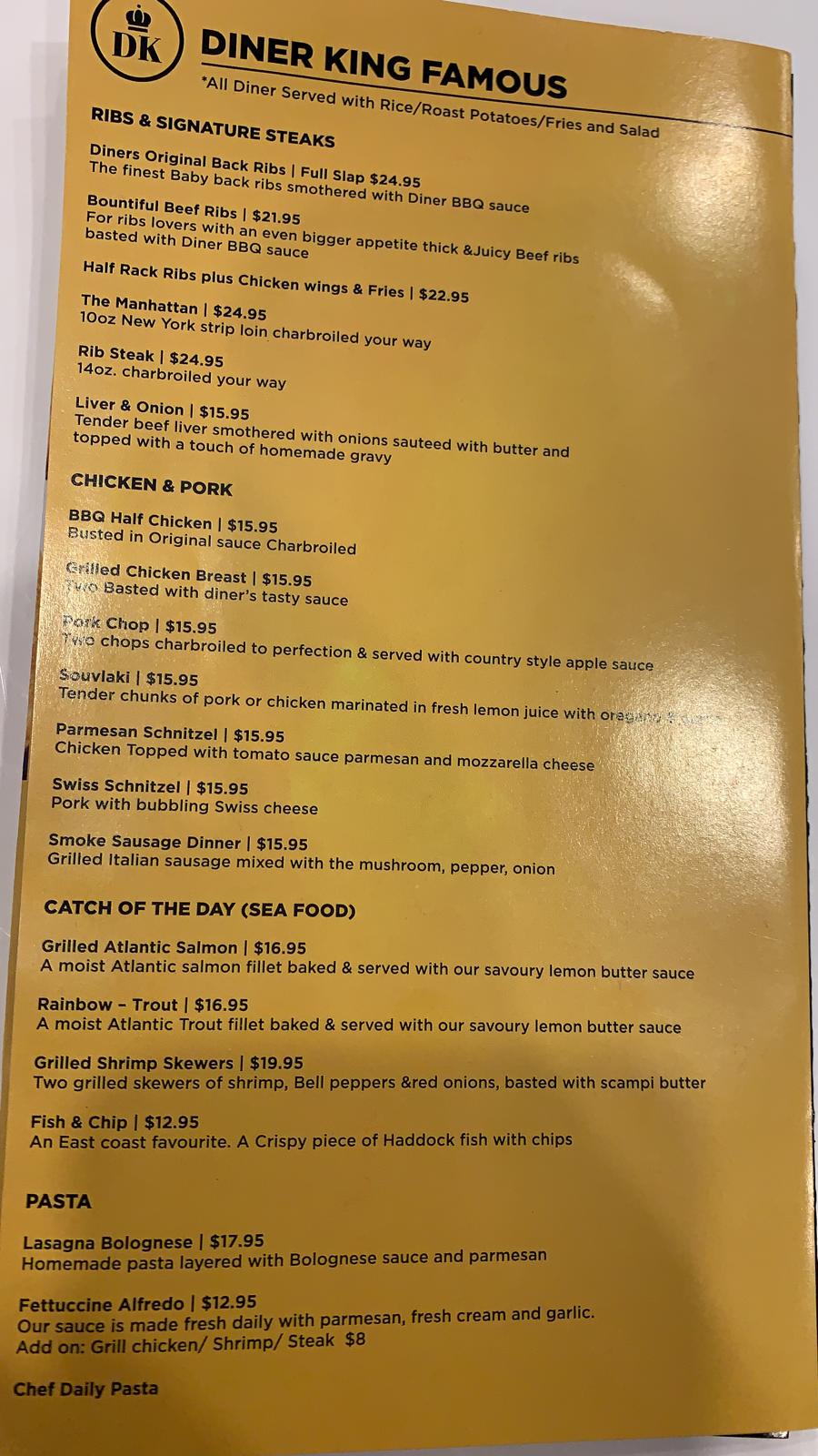 Diner King | 13065 ON-27, Nobleton, ON L0G 1N0, Canada | Phone: (905) 558-5800