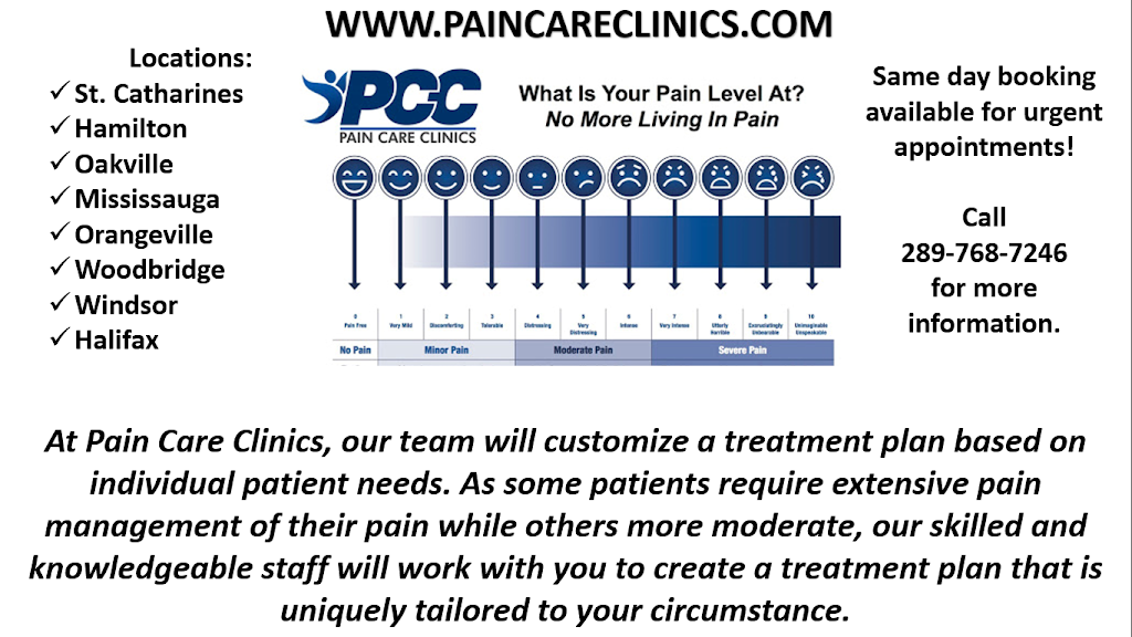 PCC Pain Care Clinics St Catharines & Urgent Care Clinic | doctor | 300 Fourth Ave Unit D, St. Catharines, ON L2S 0E6, Canada | 3656537246 OR +1 365-653-7246