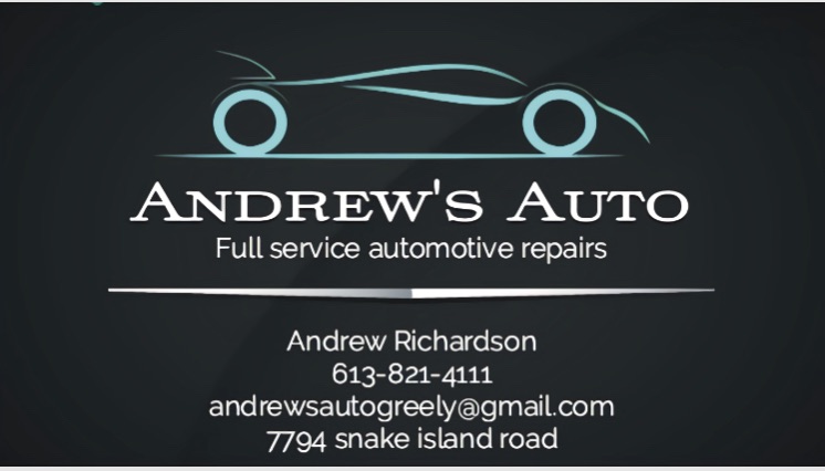 Andrews Auto | 7794 Snake Island Rd, Metcalfe, ON K0A 2P0, Canada | Phone: (613) 821-4111