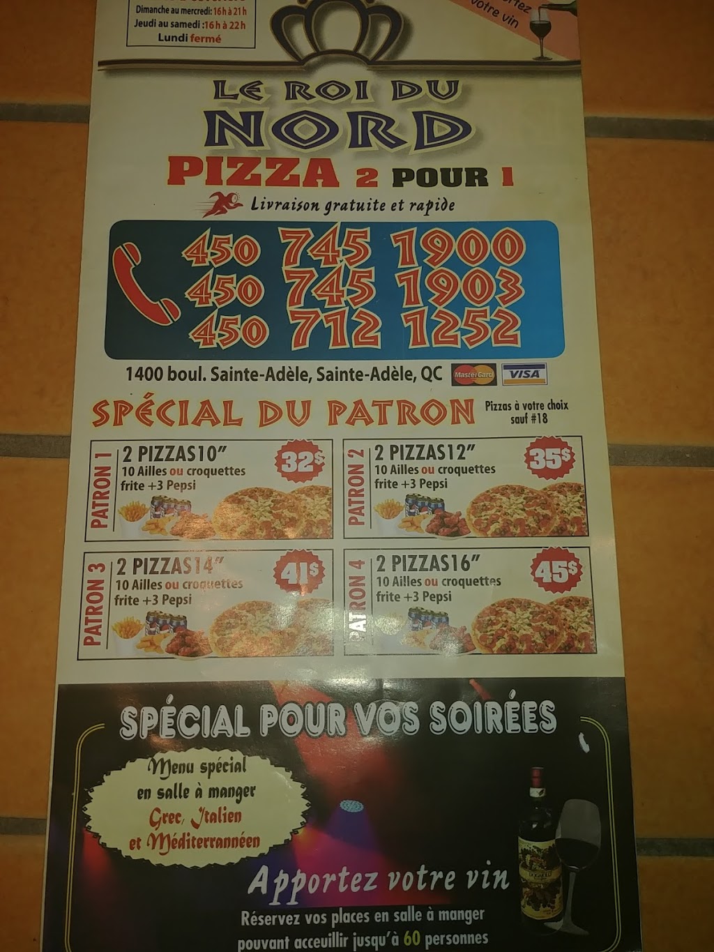 Le roi du nord | 1400 Boulevard de Sainte-Adèle, Sainte-Adèle, QC J8B 0J8, Canada | Phone: (450) 745-1900