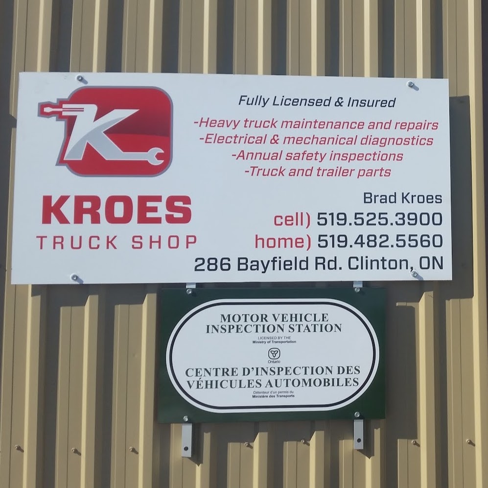 Kroes Truck Shop | 286 Bayfield Rd, Clinton, ON N0M 1L0, Canada | Phone: (519) 482-5560