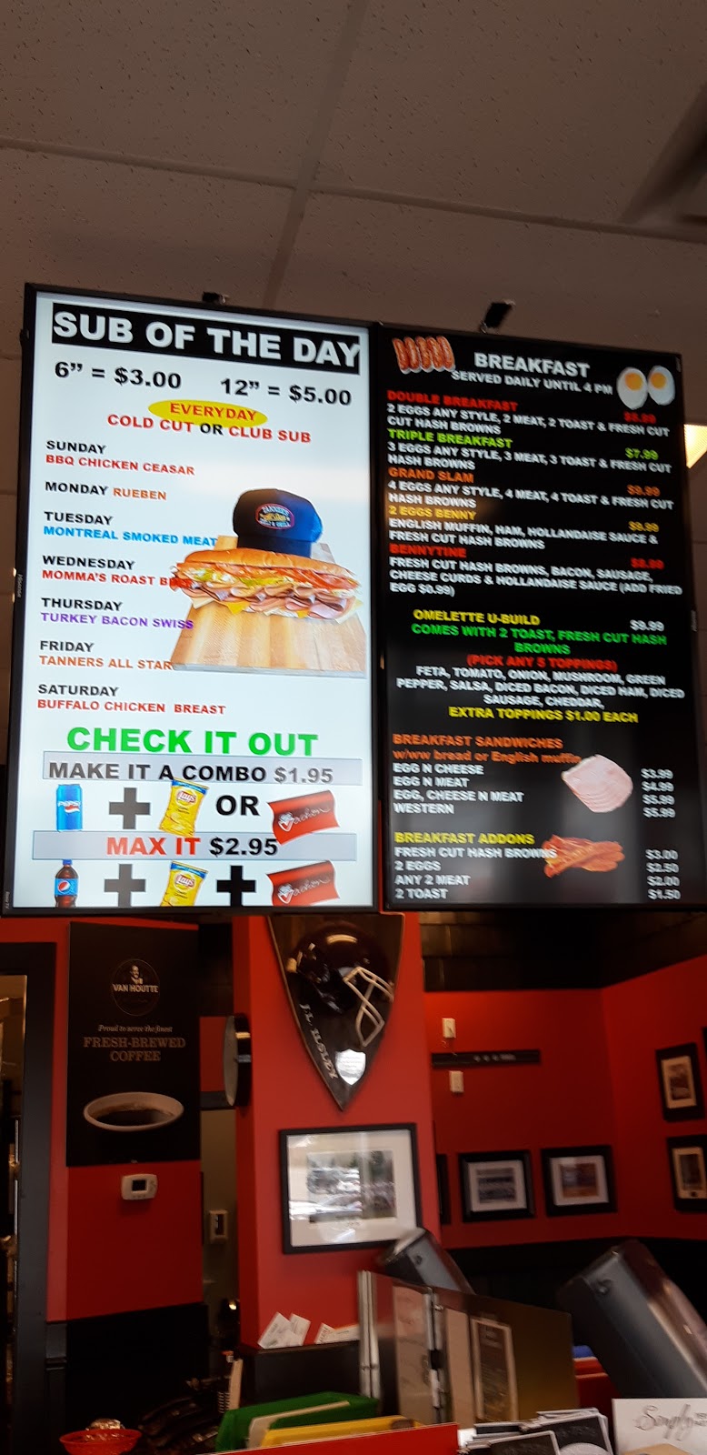 Tanners allstar deli and grill | 16 Dentith Rd, Halifax, NS B3R 2H9, Canada | Phone: (902) 475-7575