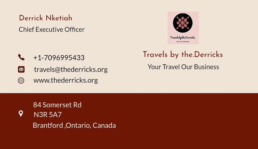 Travels by the.Derricks | 84 Somerset Rd, Brantford, ON N3R 5A7, Canada | Phone: (709) 699-5433