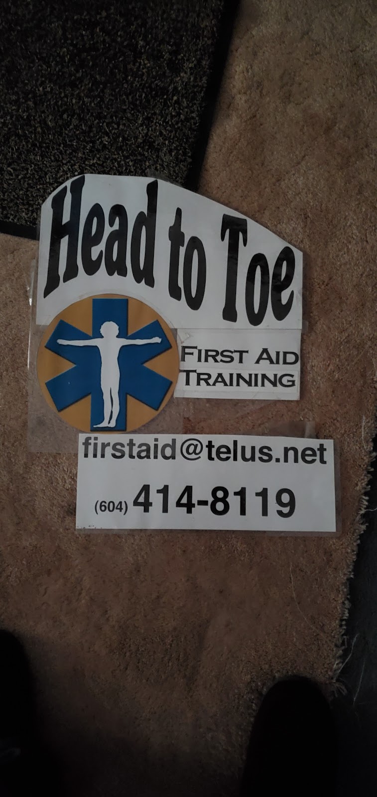 Head To Toe First Aid Training | 4891 Bowness Ave, Powell River, BC V8A 3S6, Canada | Phone: (604) 414-8119