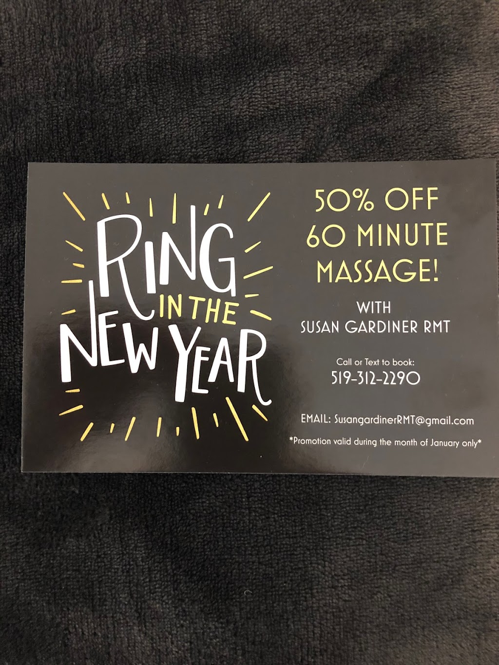 Susan Gardiner RMT | 426 Lyndoch St, Corunna, ON N0N 1G0, Canada | Phone: (519) 862-4650