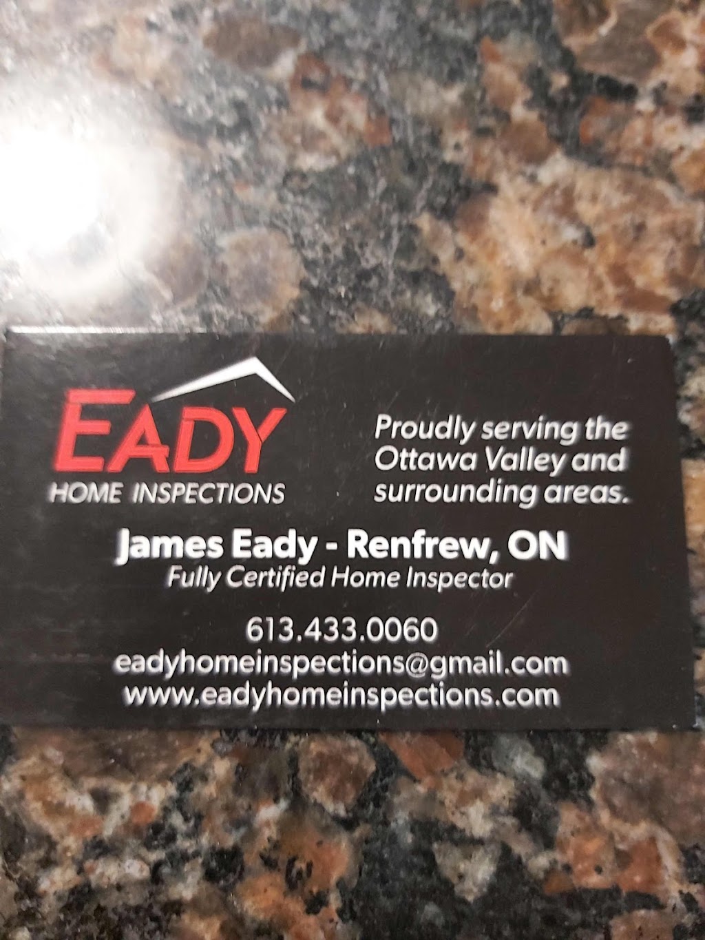 Eady Home Inspections | 12 Daniel St S, Arnprior, ON K7S 2L4, Canada | Phone: (613) 433-0060