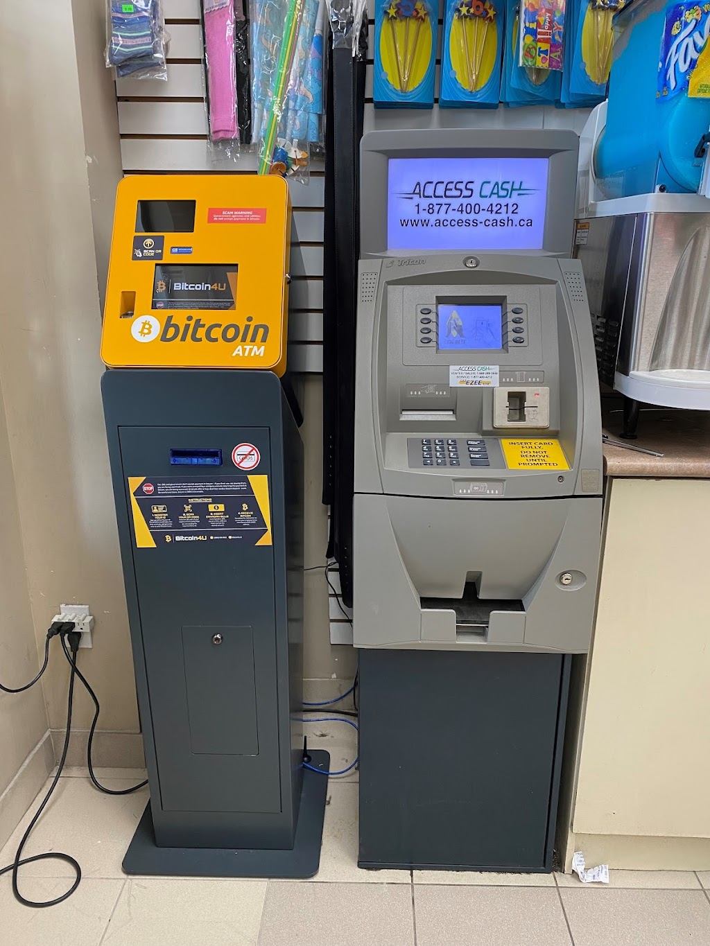 Bitcoin4U Bitcoin ATM | Hasty Market, 1098 Peter Robertson Blvd, Brampton, ON L6R 3A5, Canada | Phone: (905) 791-0040