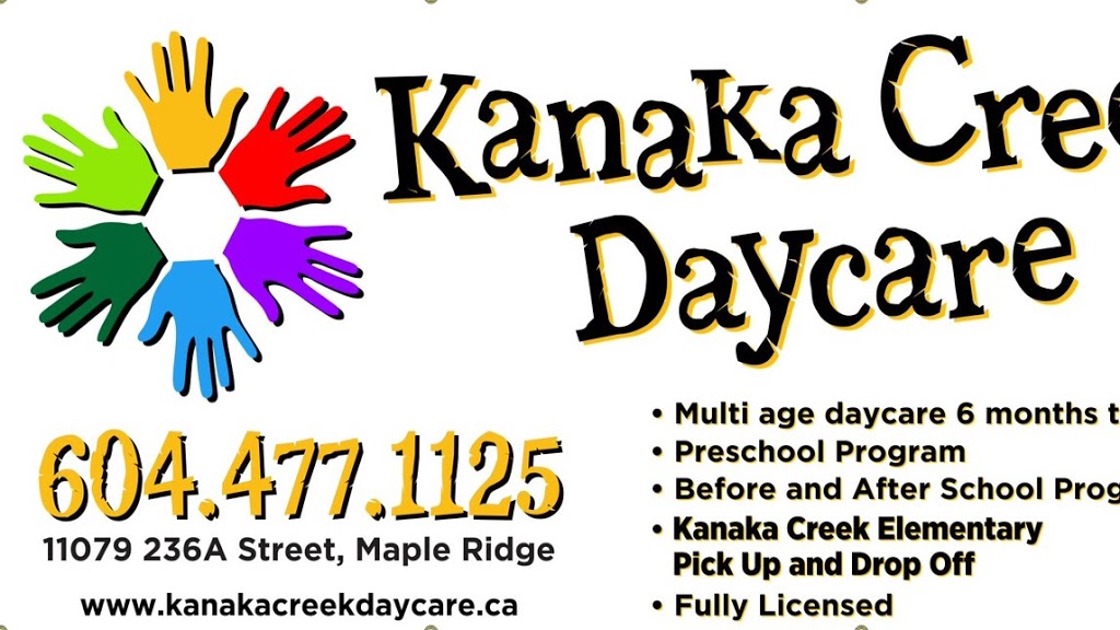 Kanaka Creek Daycare | 11079 236a St, Maple Ridge, BC V2W 2A1, Canada | Phone: (604) 477-1125
