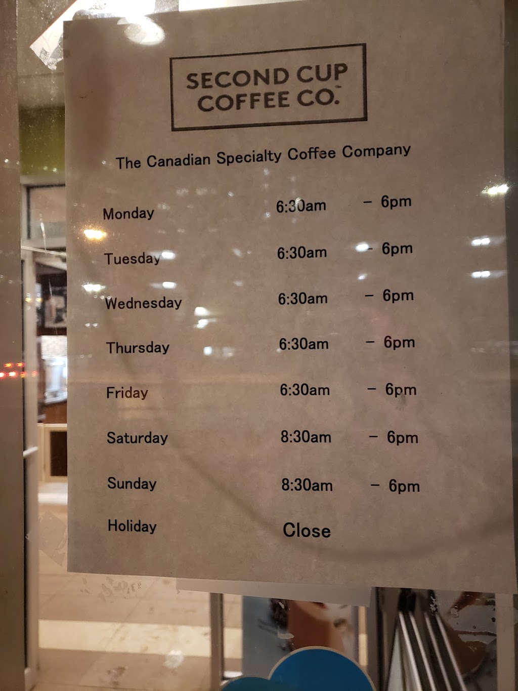Second Cup Coffee Co. | 8303 112 St NW Unit #110, Edmonton, AB T6G 1K4, Canada | Phone: (780) 436-4343