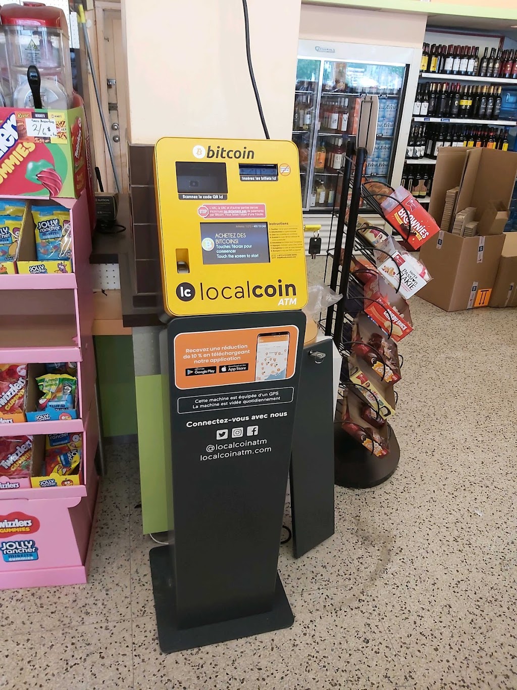 Localcoin Bitcoin ATM - Omni Soir | 5224 Rue Jarry E, Saint-Léonard, QC H1R 1Y4, Canada | Phone: (877) 412-2646