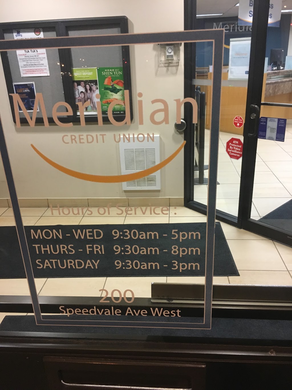 Meridian Credit Union | 200 Speedvale Ave W, Guelph, ON N1H 1C3, Canada | Phone: (519) 822-1072