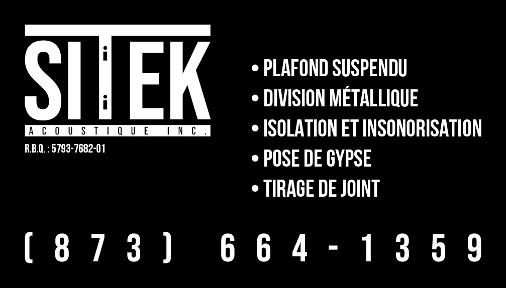 Sitek Acoustique | 850 Rue Caron, Trois-Rivières, QC G8T 1C9, Canada | Phone: (873) 664-1359