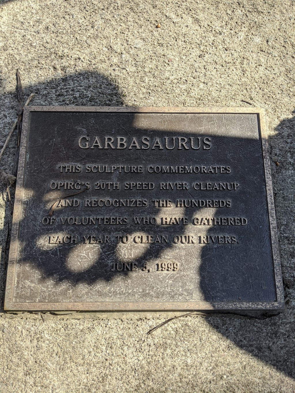 Garbasaurus | Royal City Park, 139 Gordon St, Guelph, ON N1H, Canada | Phone: (519) 824-2091