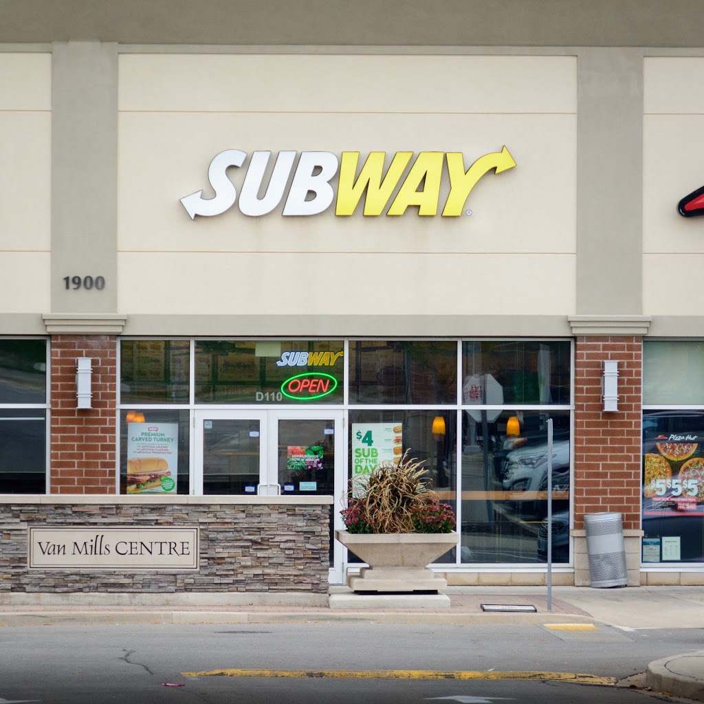 Subway | 1900, 1930 Fowler Dr Unit D110, Mississauga, ON L5K 0A1, Canada | Phone: (905) 855-7723