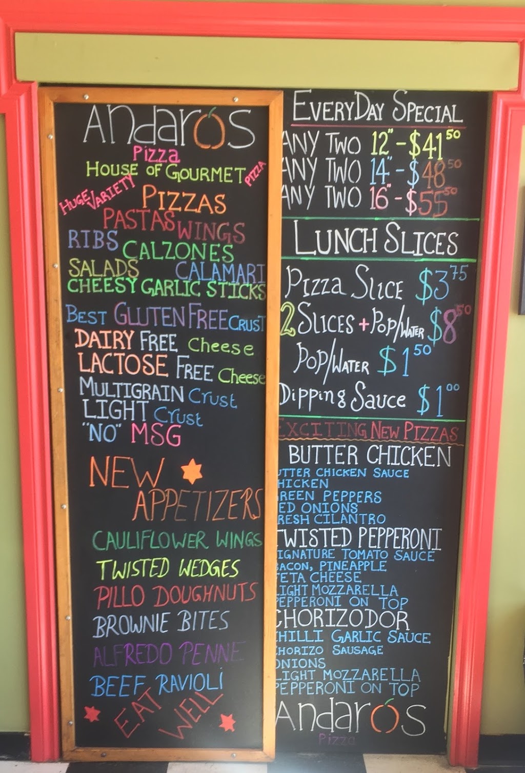 Andaros Pizza | 677 Cougar Ridge Dr SW #216, Calgary, AB T3H 5J2, Canada | Phone: (403) 699-0009