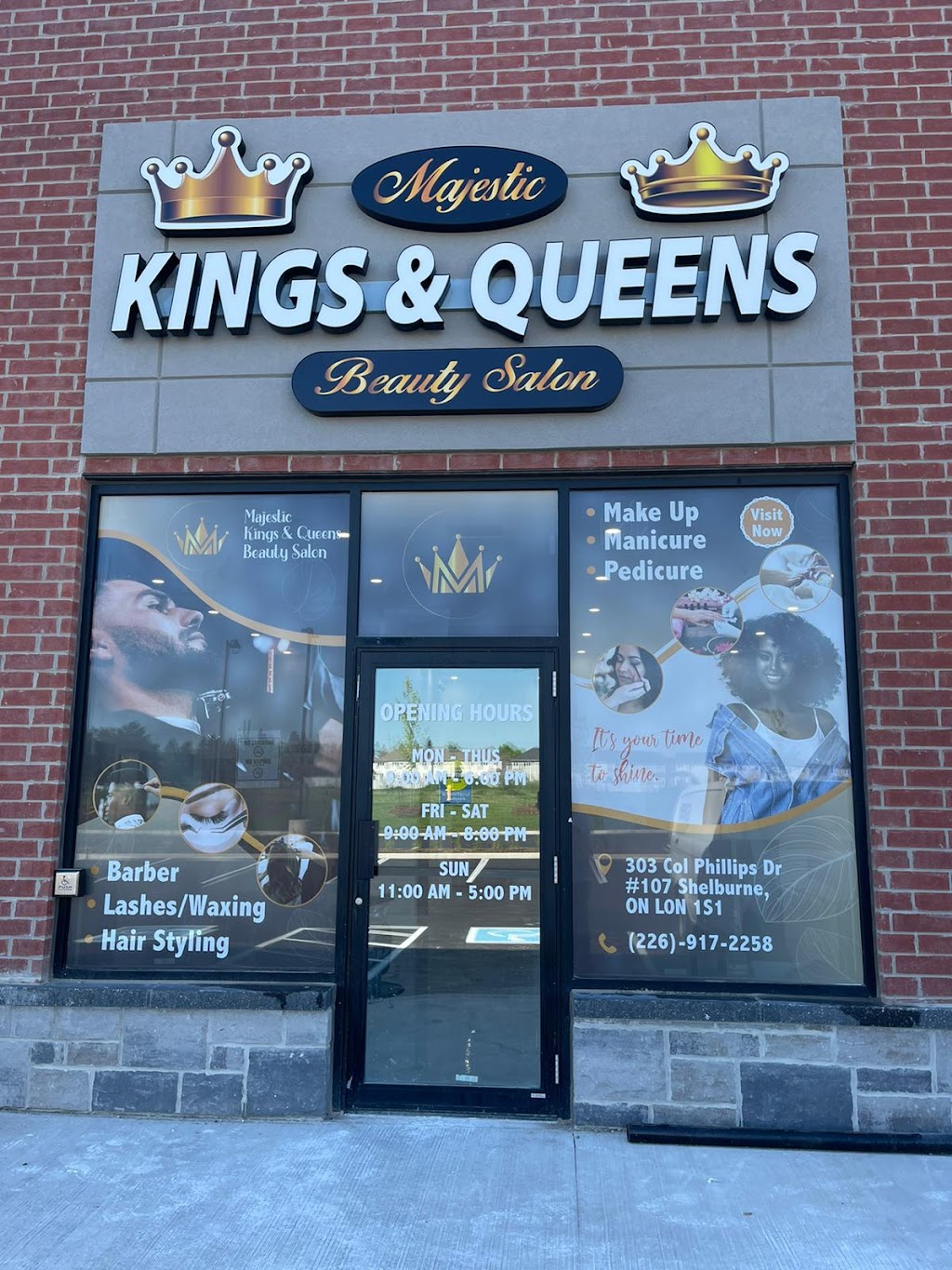 Majestic Kings & Queens Beauty Salon | 303 Col Phillips Dr Unit 107, Shelburne, ON L9V 3W1, Canada | Phone: (226) 917-2258
