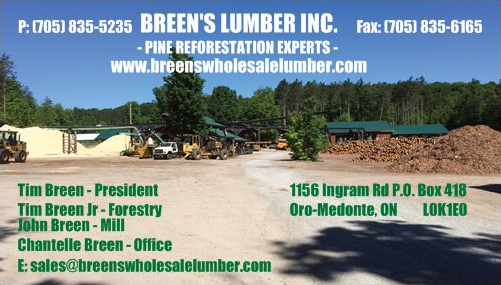 Breens Lumber Inc. | home goods store | 1156 Ingram Rd, Coldwater, ON L0K 1E0, Canada | 7058355235 OR +1 705-835-5235