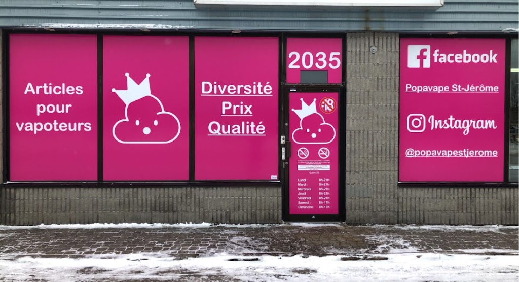 Popavape Saint-Jérôme | Article pour Vapoteur | Vape Shop | 2035 Rue St Georges, Saint-Jérôme, QC J7Y 1N2, Canada | Phone: (438) 372-8496
