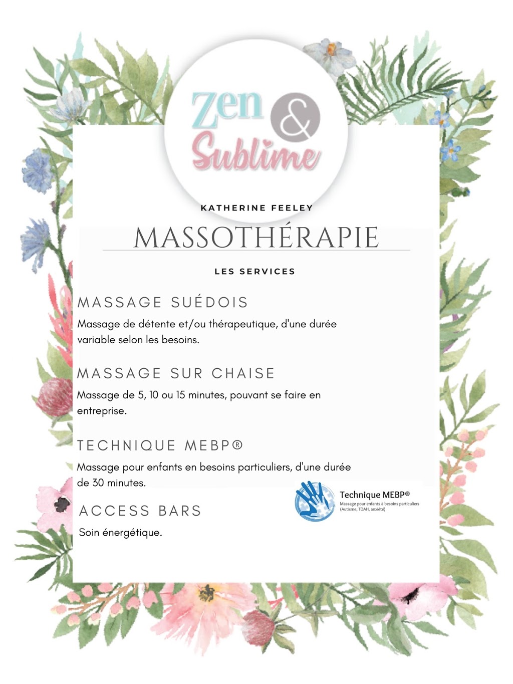 Zen&Sublime, massothérapie | 582 Rue Dufferin, Granby, QC J2H 0Y5, Canada | Phone: (450) 578-0247