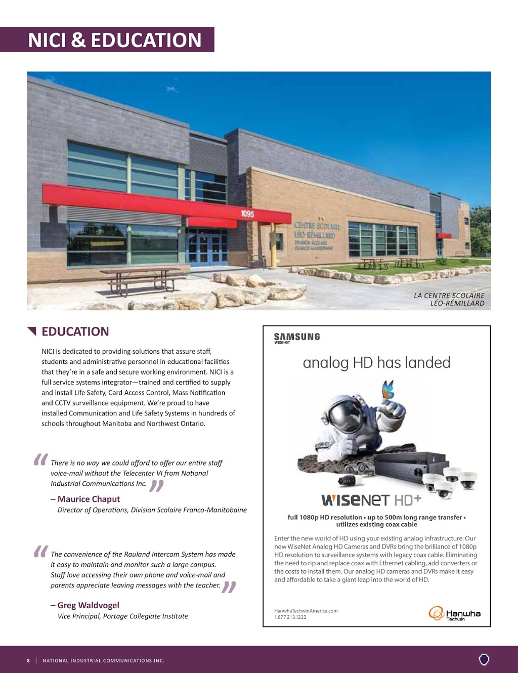 National Industrial Communications Inc. | 854 Marion St #5, Winnipeg, MB R2J 0K4, Canada | Phone: (204) 783-6688