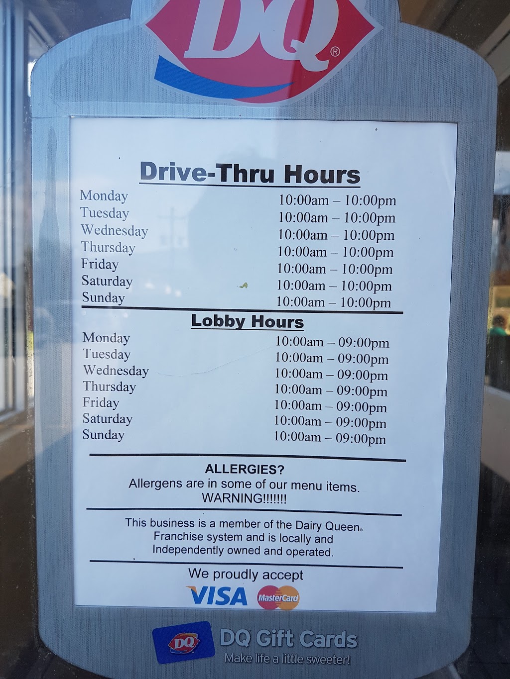 Dairy Queen | 3110 Smith Dr, Armstrong, BC V0E 1B1, Canada | Phone: (778) 442-1200