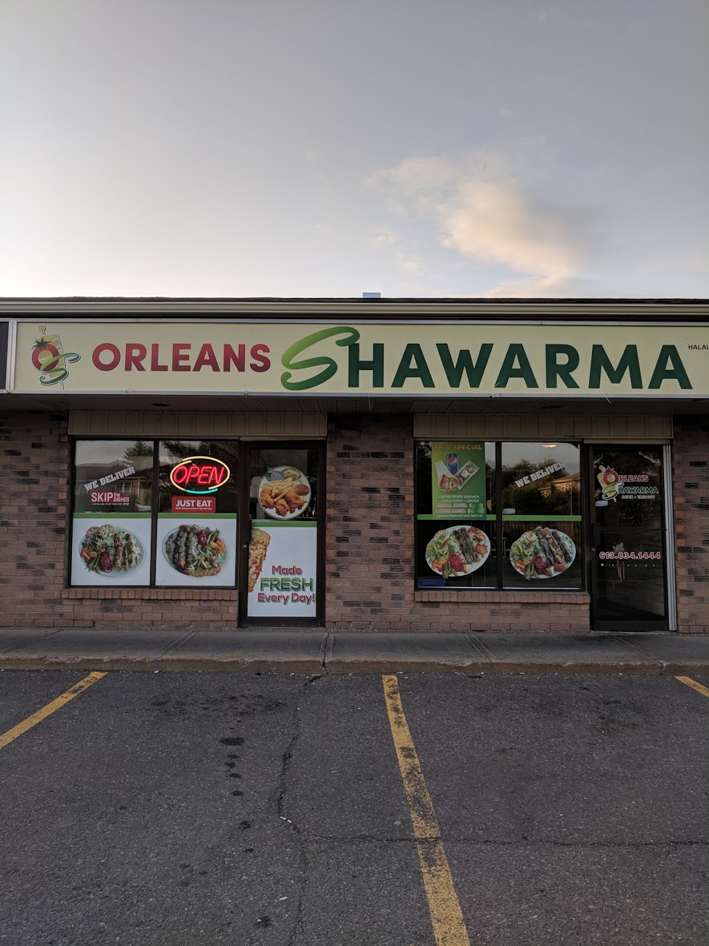 Orleans Shawarma | 385 Tompkins Ave #7, Orléans, ON K1E 3H4, Canada | Phone: (613) 834-1444