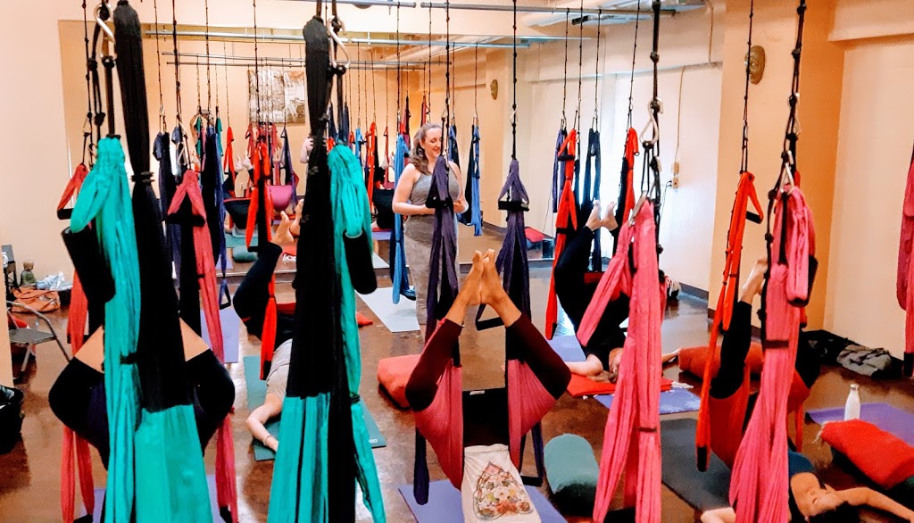 The Flying Yogi | 245 Carlaw Ave #007, Toronto, ON M4M 2S1, Canada | Phone: (647) 993-9644