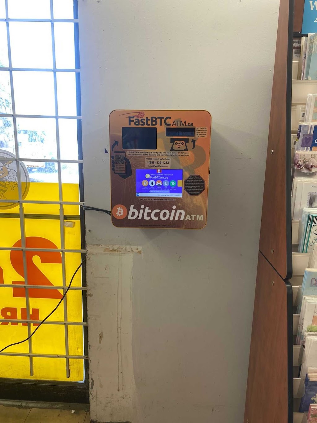FastBTC Bitcoin ATM - Big Bee Convenience & Food Mart | 434 Lake St, St. Catharines, ON L2N 4H4, Canada | Phone: (888) 832-1282