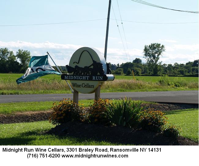 Midnight Run Wine Cellars LLC | 3301 Braley Rd, Ransomville, NY 14131, USA | Phone: (716) 751-6200