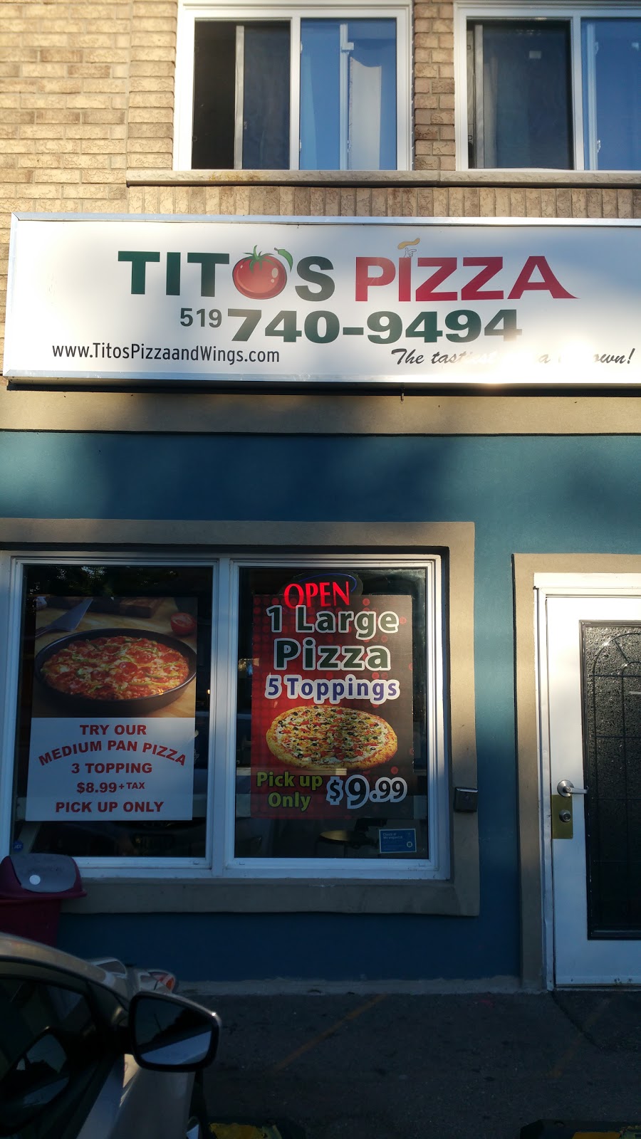 Titos Pizza | 21 McKay St, Cambridge, ON N1R 4G2, Canada | Phone: (519) 740-9494