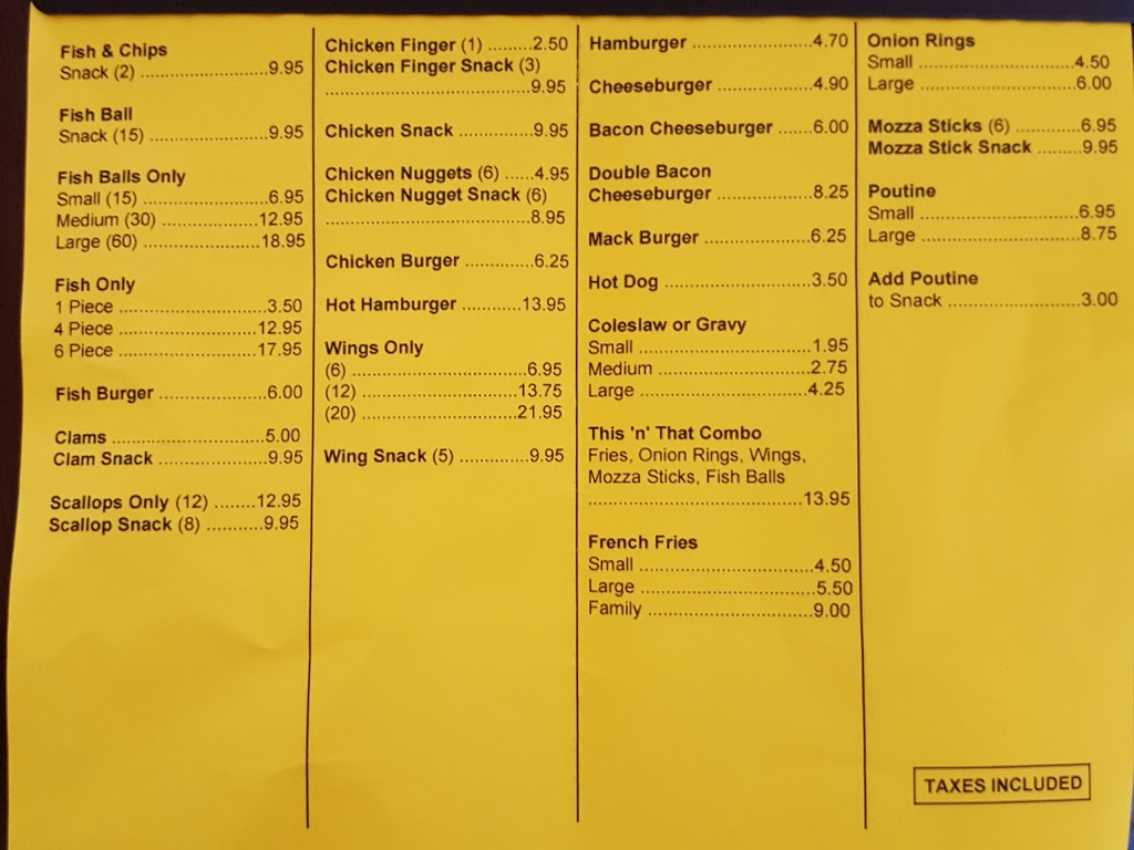 Kates Take Out | 1716 NB-420, Red Bank, NB E9E 2A2, Canada | Phone: (506) 836-7651