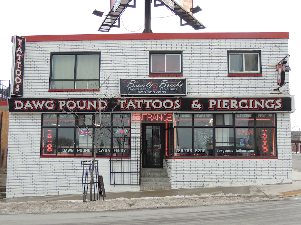 Dawg Pound Tattoos & Piercing | store | 5794 Ferry St, Niagara Falls, ON L2G 1S7, Canada | 2892965200 OR +1 289-296-5200
