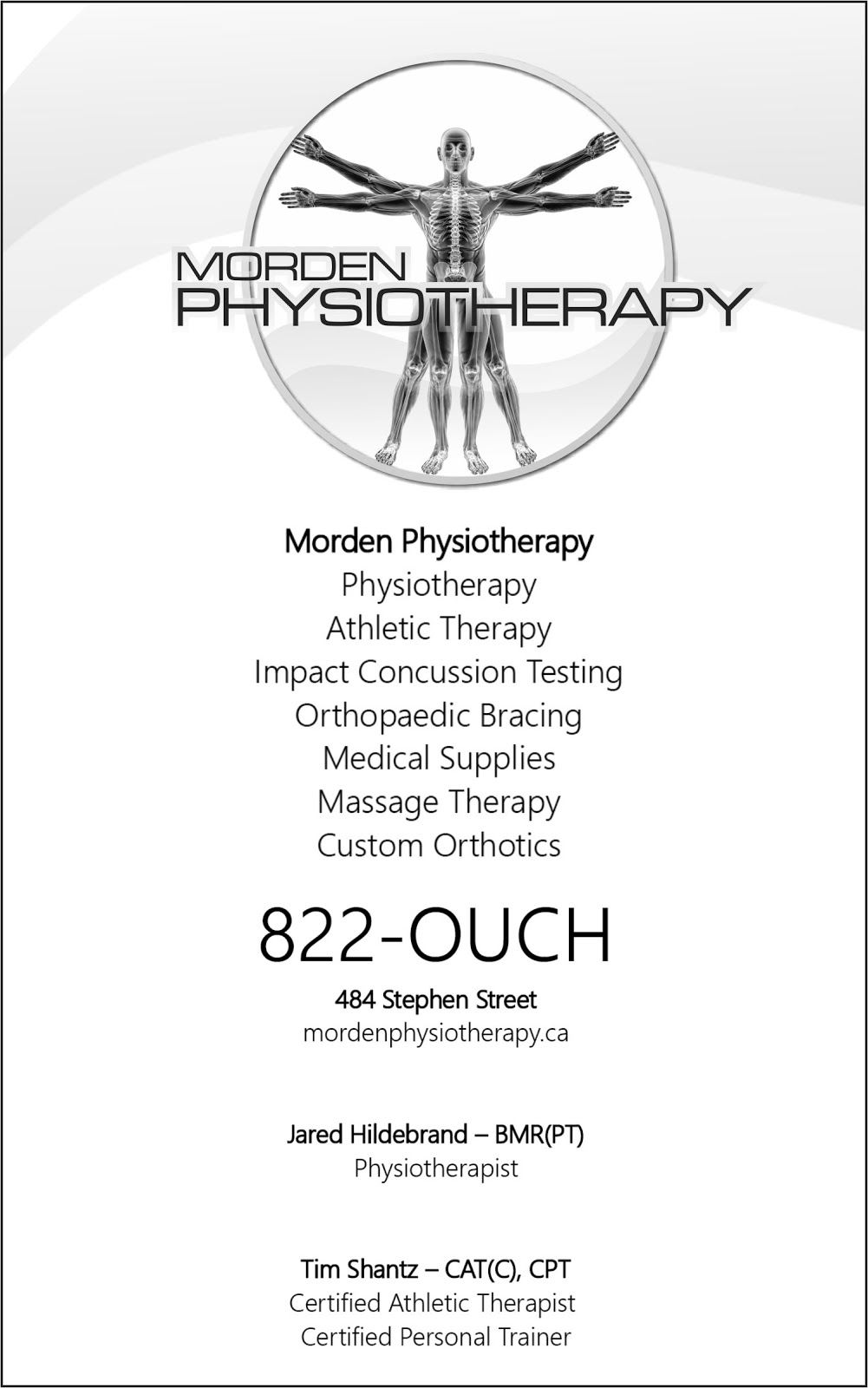 Morden Physiotherapy | 484 Stephen St, Morden, MB R6M 1Y9, Canada | Phone: (204) 822-6824
