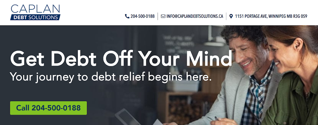 Caplan Debt Solutions - Licensed Insolvency Trustee | 1151 Portage Ave, Winnipeg, MB R3G 0S9, Canada | Phone: (204) 500-0188