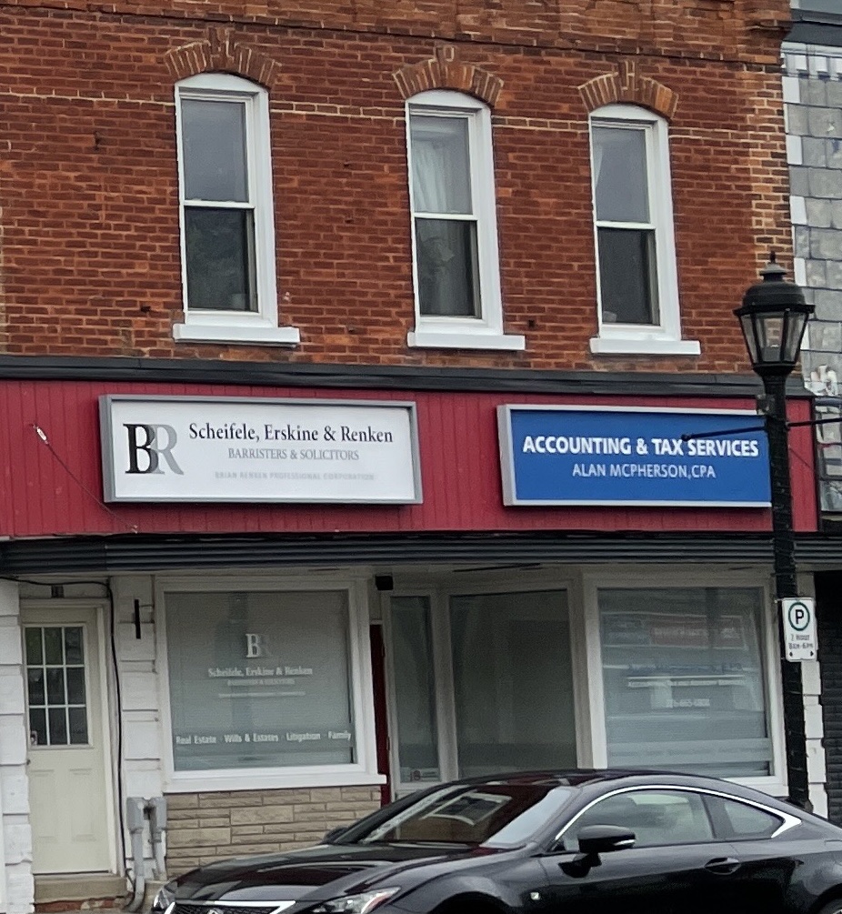 Scheifele Erskine & Renken | 39 Nelson St W, Meaford, ON N4L 1N2, Canada | Phone: (519) 538-2510