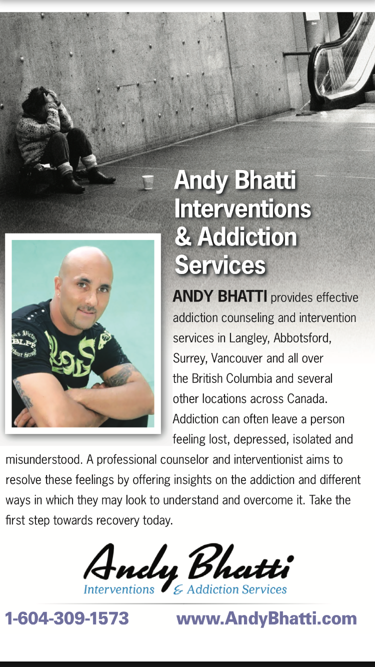 Andy Bhatti Interventions & Addiction Services | 3054 Biscay Rd, Duncan, BC V9L 4V8, Canada | Phone: (888) 963-9116