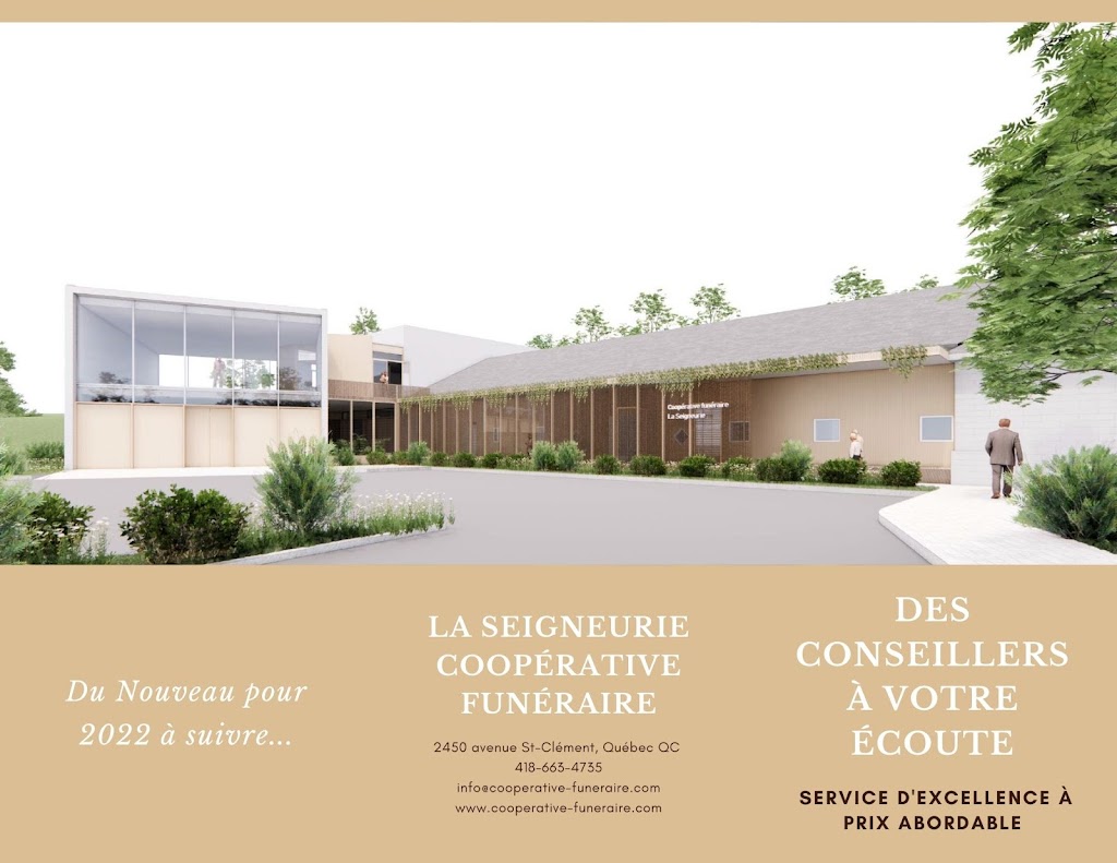 La Seigneurie Coopérative Funéraire | 2450 Avenue St Clément, Québec, QC G1E 1E8, Canada | Phone: (418) 663-4735