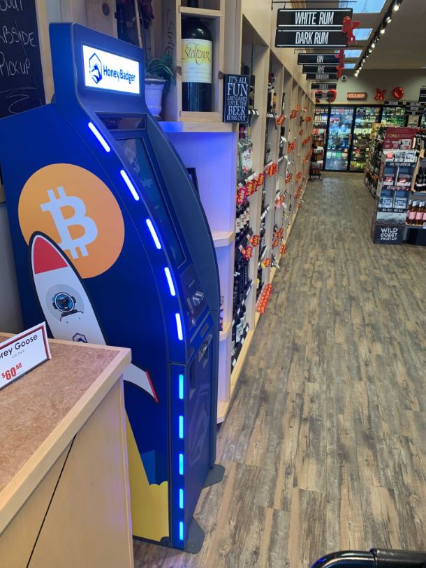 HoneyBadger Bitcoin ATM at Brookswood Liquor Store | 4070 200 St, Langley, BC V3A 1K7, Canada | Phone: (855) 499-1149