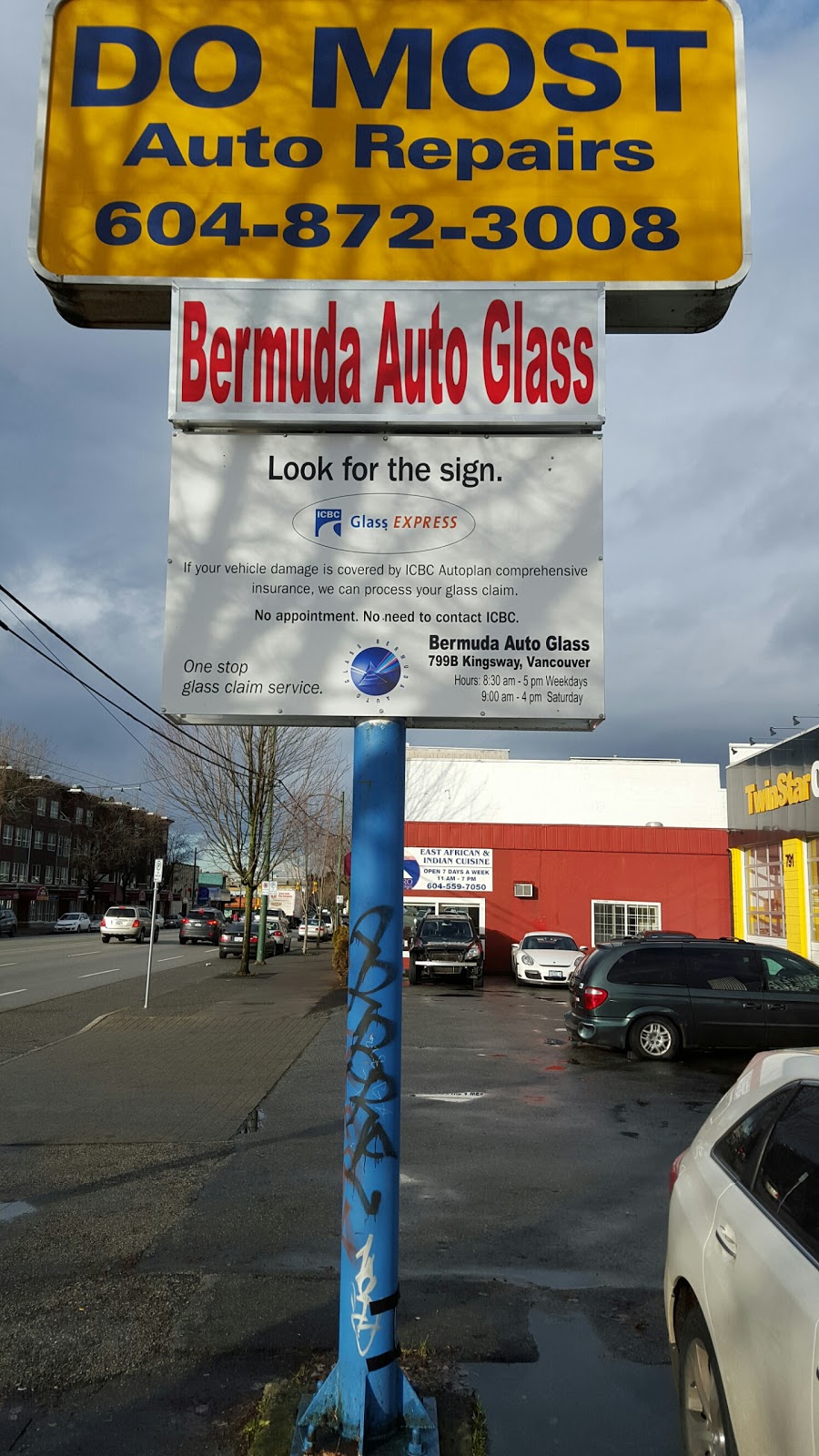 BERMUDA AUTO GLASS LTD. | 799 Kingsway, Vancouver, BC V5V 3C2, Canada | Phone: (778) 379-6255