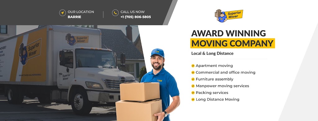 Superior Mover in Barrie | 30 Quarry Ridge Rd, Barrie, ON L4M 7G1, Canada | Phone: (705) 806-5805